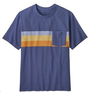 Patagonia Cotton Striped Pocket Tee